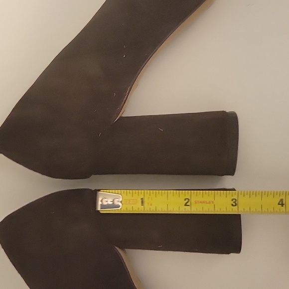 Vince Camuto Size 6 1/2 Brown Suede " 3 inch"  Block-Heels - Picture 10 of 11